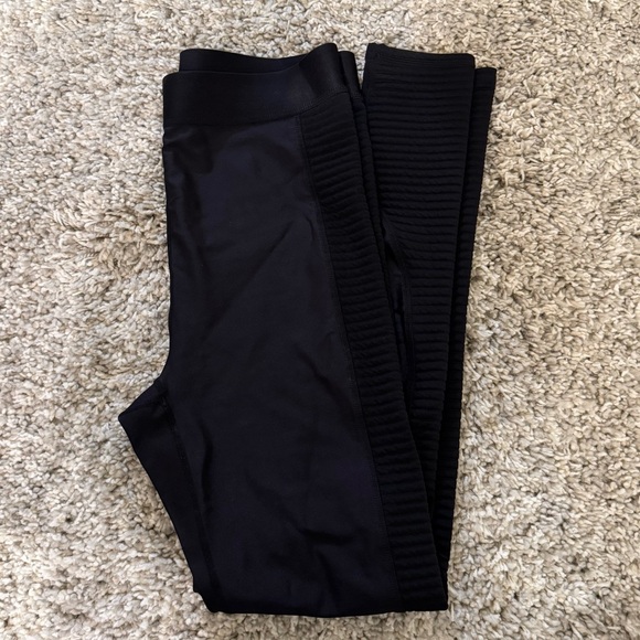 Fabletics Pants - Fabletics Black Leggings with Ribbed Detail